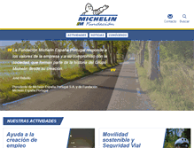 Tablet Screenshot of fundacionmichelin.es